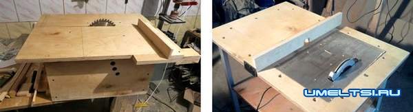 Примеры готовых столов для ручной циркулярной пилы