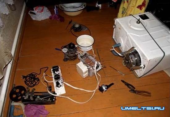 Гриндер из двигателя от стиральной машины Гриндер из двигателя от стиральной машины