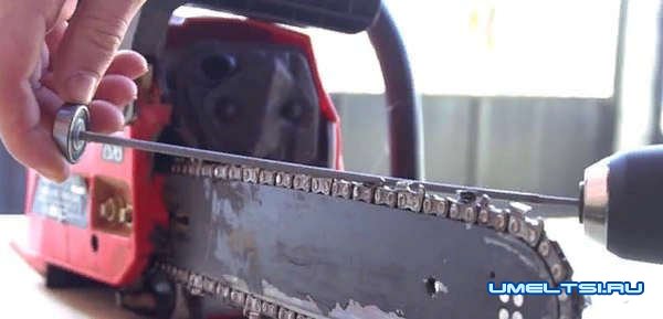 Приспособления для быстрой заточки цепи