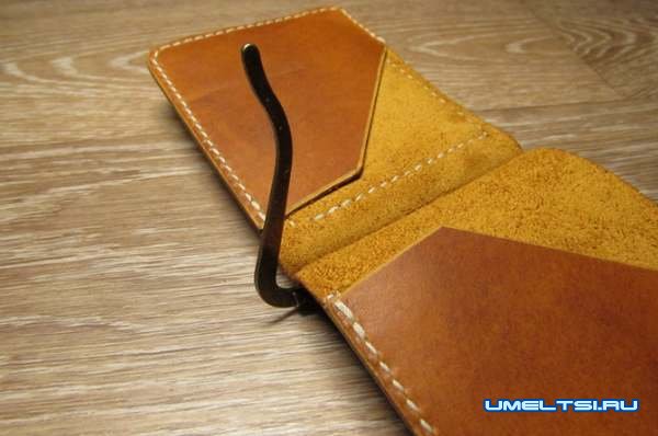 Мужское портмоне из натуральной кожи своими руками