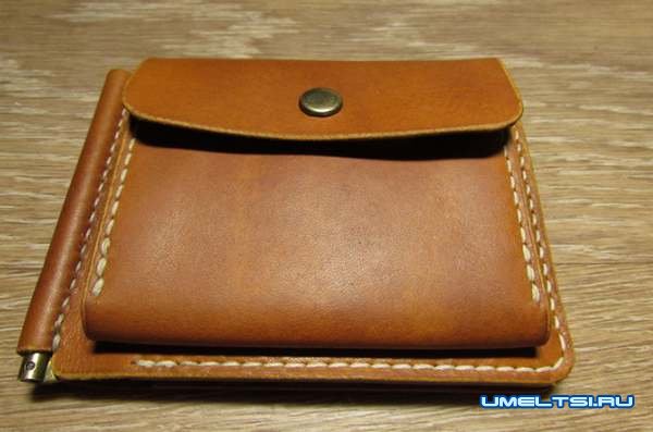 Мужское портмоне из натуральной кожи своими руками