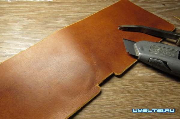 Мужское портмоне из натуральной кожи своими руками