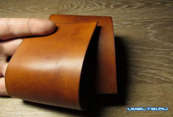 Мужское портмоне из натуральной кожи своими руками