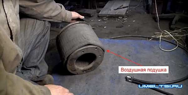 Пневматический домкрат своими руками Пневматический домкрат своими руками