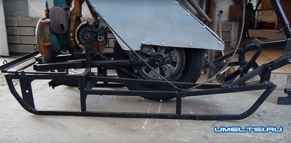 Снегоход из подручных средств своими руками