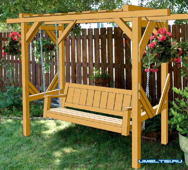 пергола с качелей пергола с качелей