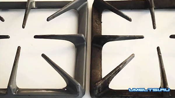 Как отмыть чугунную решетку газовой плиты Как отмыть чугунную решетку газовой плиты