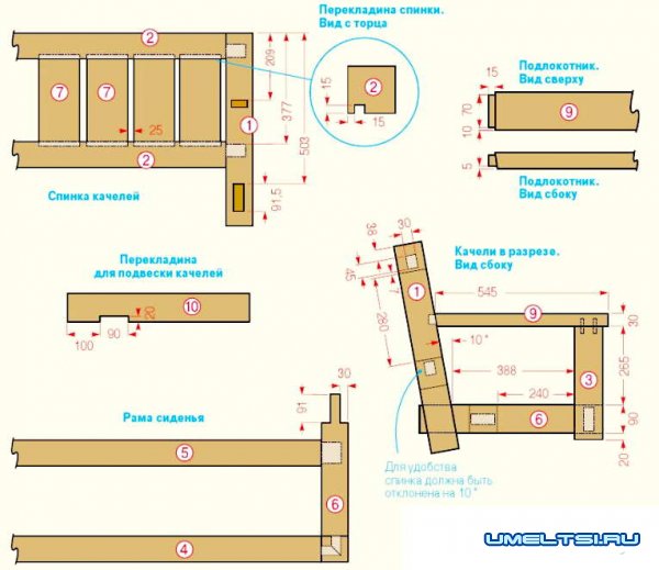 Как сделать перголу с качелей