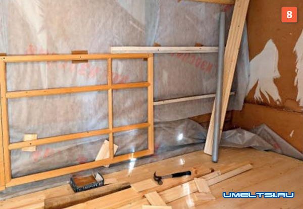 Ремонт каркасной постройки:отделка внутри Ремонт каркасной постройки:отделка внутри