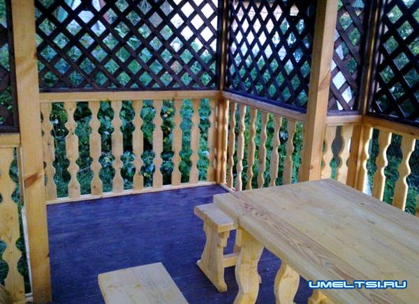 Как построить деревянную беседку для дачного участка Как построить деревянную беседку для дачного участка