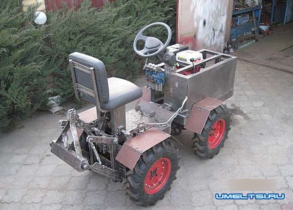 Самодельный минитрактор переломка 4х4 Самодельный минитрактор переломка 4х4