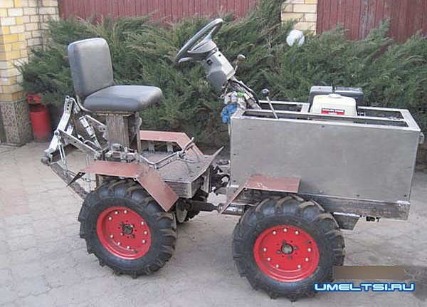 Самодельный минитрактор переломка 4х4 Самодельный минитрактор переломка 4х4