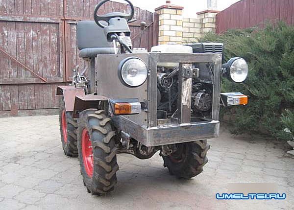 Самодельный минитрактор переломка 4х4 Самодельный минитрактор переломка 4х4