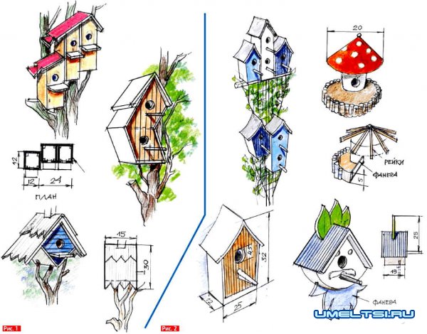 Оригинальный скворечник своими руками