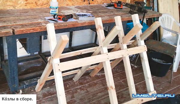 удобные козлы для распиловки дров удобные козлы для распиловки дров