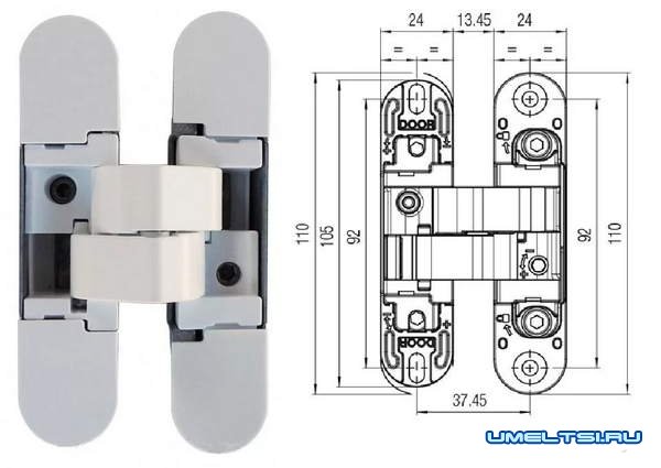 Скрытые дверные петли Otlav Скрытые дверные петли Otlav