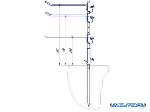 Универсальная стойка для костра Универсальная стойка для костра