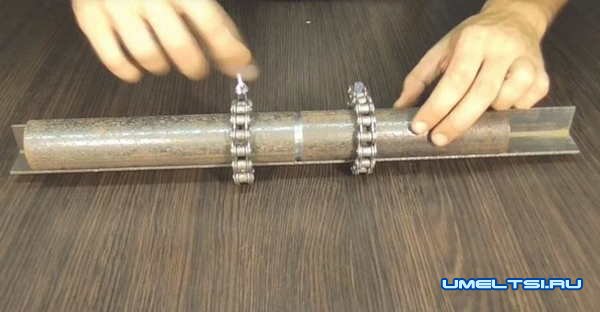 Полезное приспособление для сварки труб Полезное приспособление для сварки труб