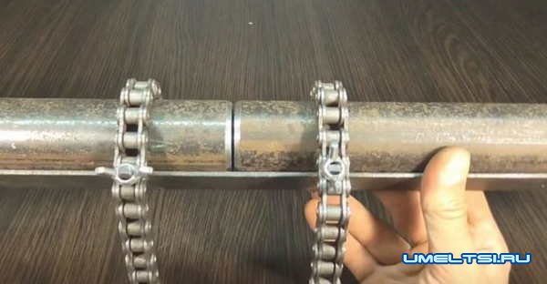 Полезное приспособление для сварки труб Полезное приспособление для сварки труб