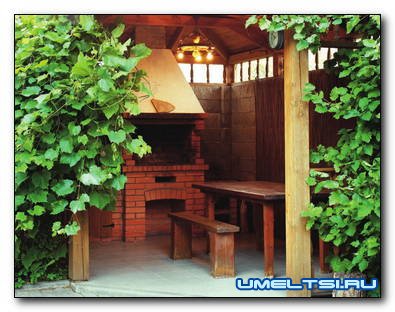 Варианты обустройства зоны барбекю на даче