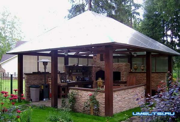Примеры беседок с барбекю: фото Примеры беседок с барбекю: фото