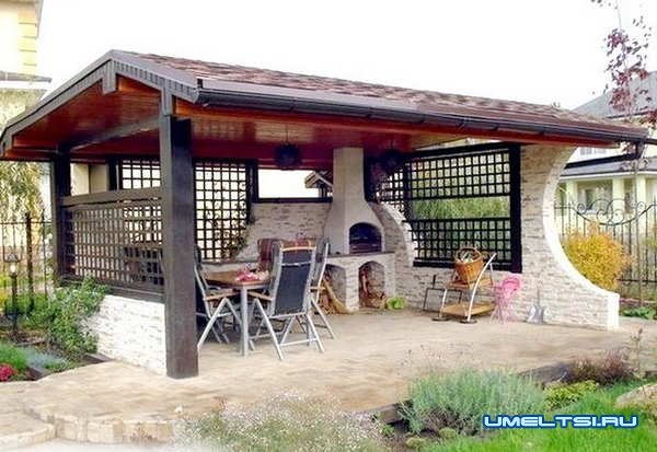 Примеры беседок с барбекю: фото Примеры беседок с барбекю: фото