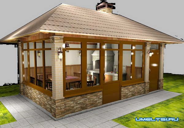 Примеры беседок с барбекю: фото Примеры беседок с барбекю: фото