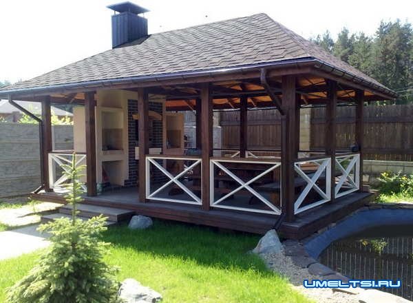 Примеры беседок с барбекю: фото Примеры беседок с барбекю: фото
