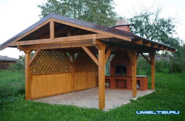 Примеры беседок с барбекю: фото Примеры беседок с барбекю: фото