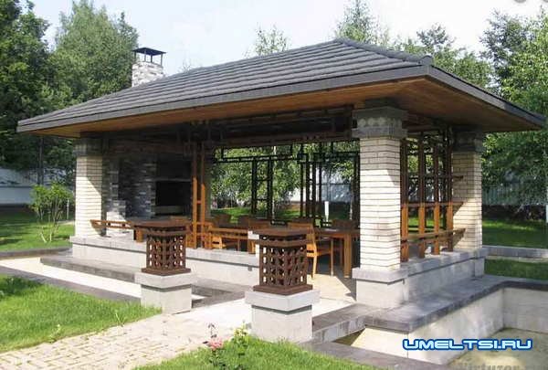 Примеры беседок с барбекю: фото Примеры беседок с барбекю: фото
