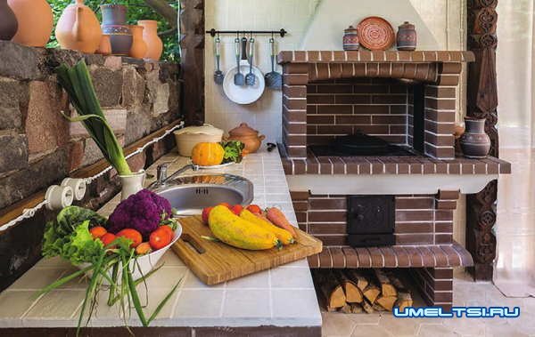 летняя кухня с барбекю: фото летняя кухня с барбекю: фото