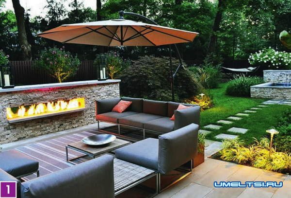 Обогреватели зоны отдыха на улице