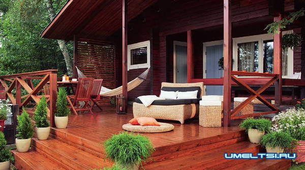 Строительство террасы в загородном доме