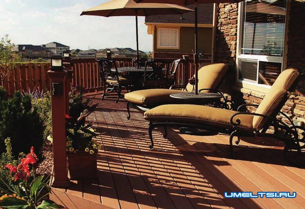 Строительство террасы в загородном доме