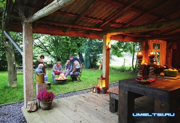 Строительство террасы в загородном доме