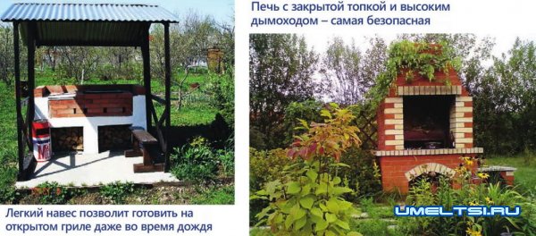 Варианты обустройства зоны барбекю на даче