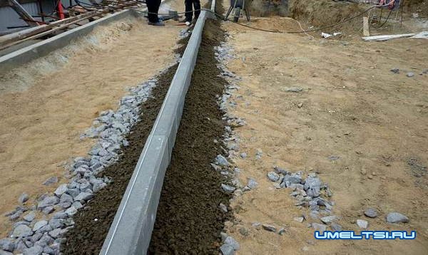 Технология укладки бордюров Технология укладки бордюров