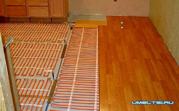 Теплый пол под ламинат своими руками