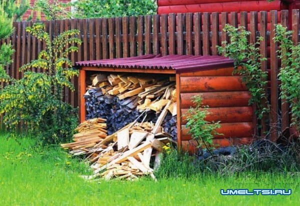 Строим дровяник Строим дровяник