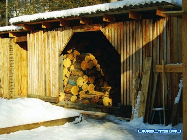Строим дровяник Строим дровяник