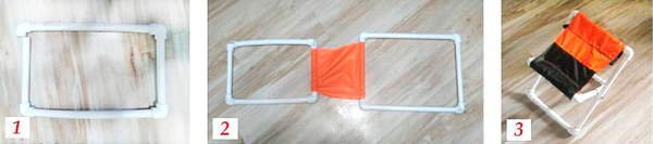 Детский стульчик из пластиковых труб Детский стульчик из пластиковых труб