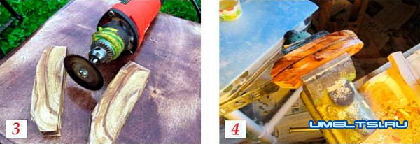 Ручка из сливового спила Ручка из сливового спила