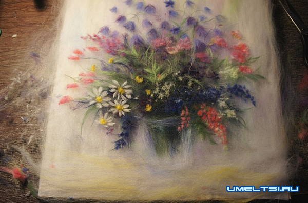 Картины из шерсти Картины из шерсти