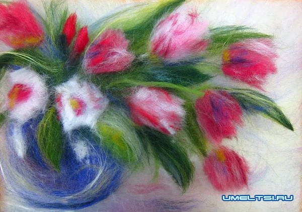 Картины из шерсти Картины из шерсти