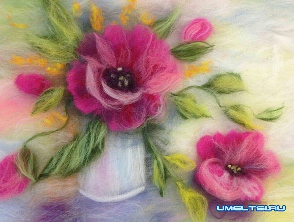 Картины из шерсти Картины из шерсти