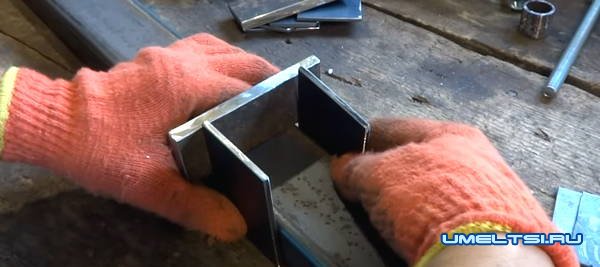 настенные тиски с упором - ход работ