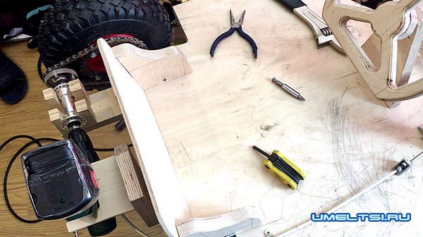 Детский самодельный карт Детский самодельный карт