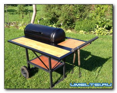 Мангал для барбекю из газового баллона