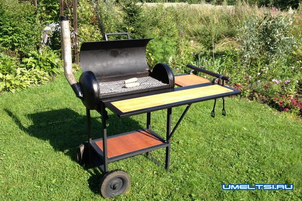 Мангал для барбекю из газового баллона
