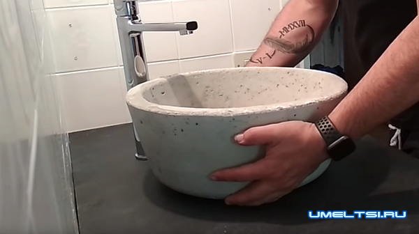 Изготовление бетонной раковины Изготовление бетонной раковины